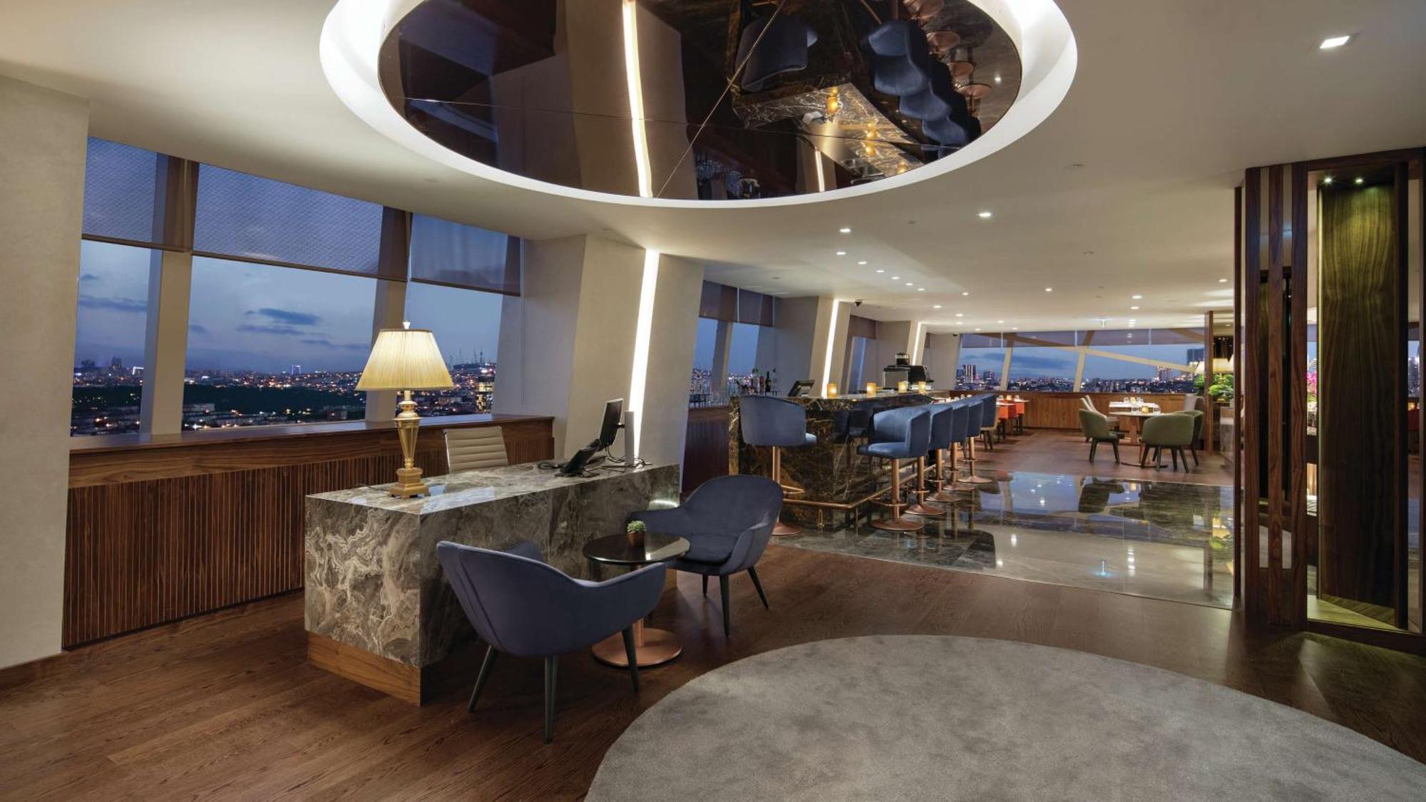 Hilton Istanbul Maslak Hotel Exterior photo The Club at Suvarnabhumi Airport