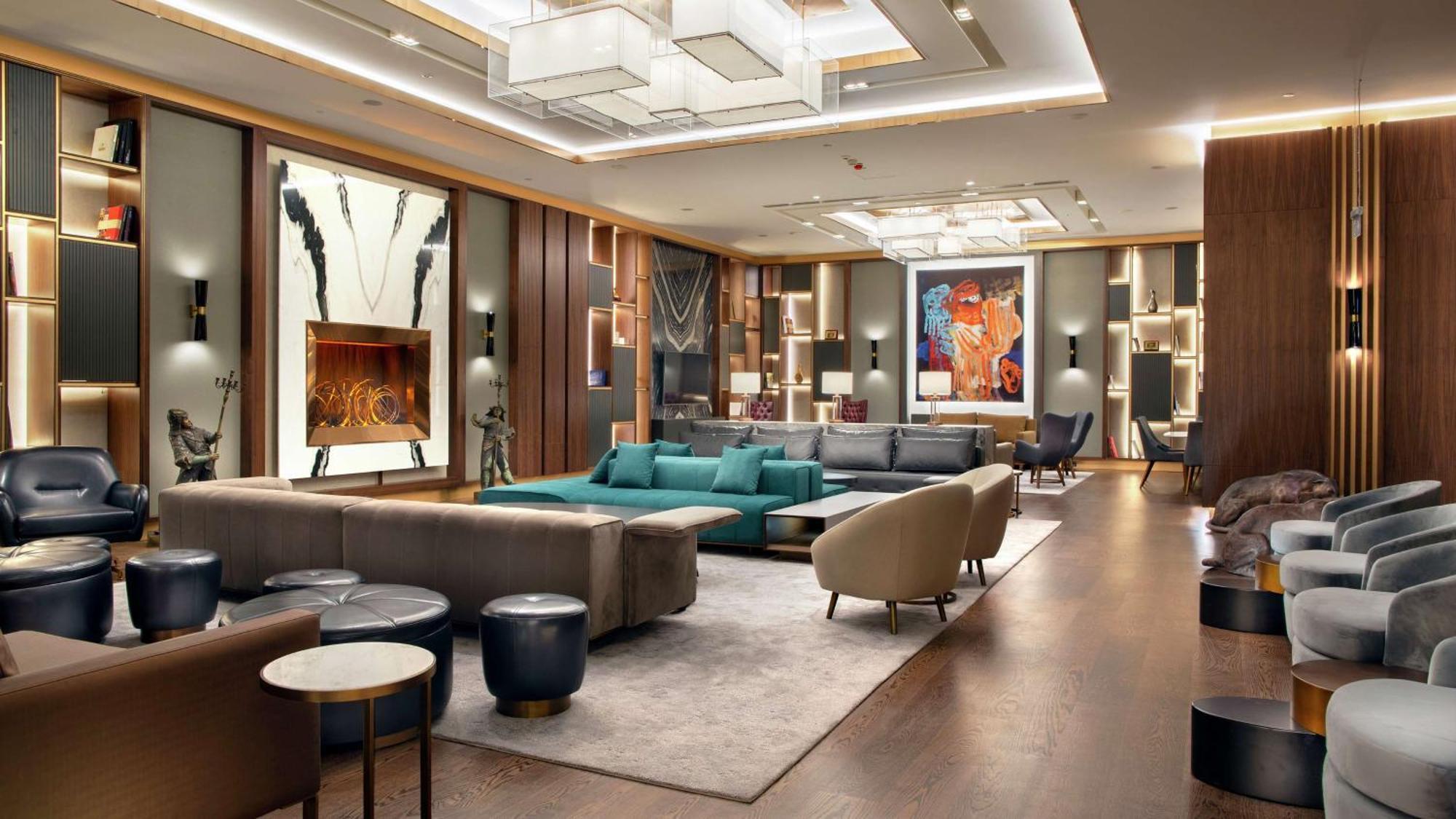 Hilton Istanbul Maslak Hotel Exterior photo The lounge at the airport